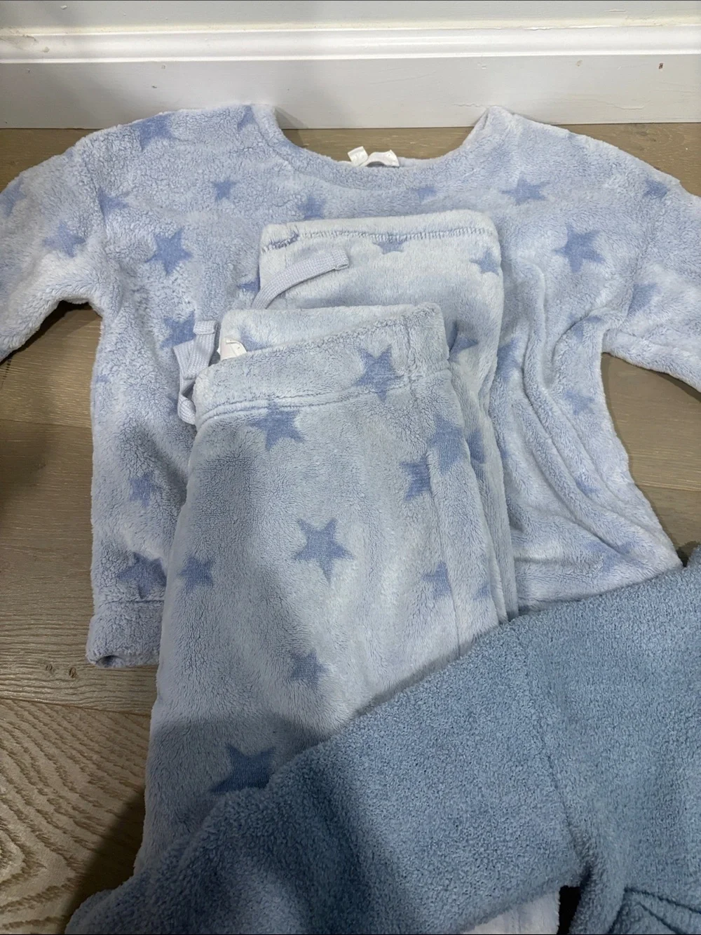 Soft Blue 'CHILL' Cozy Loungewear Set